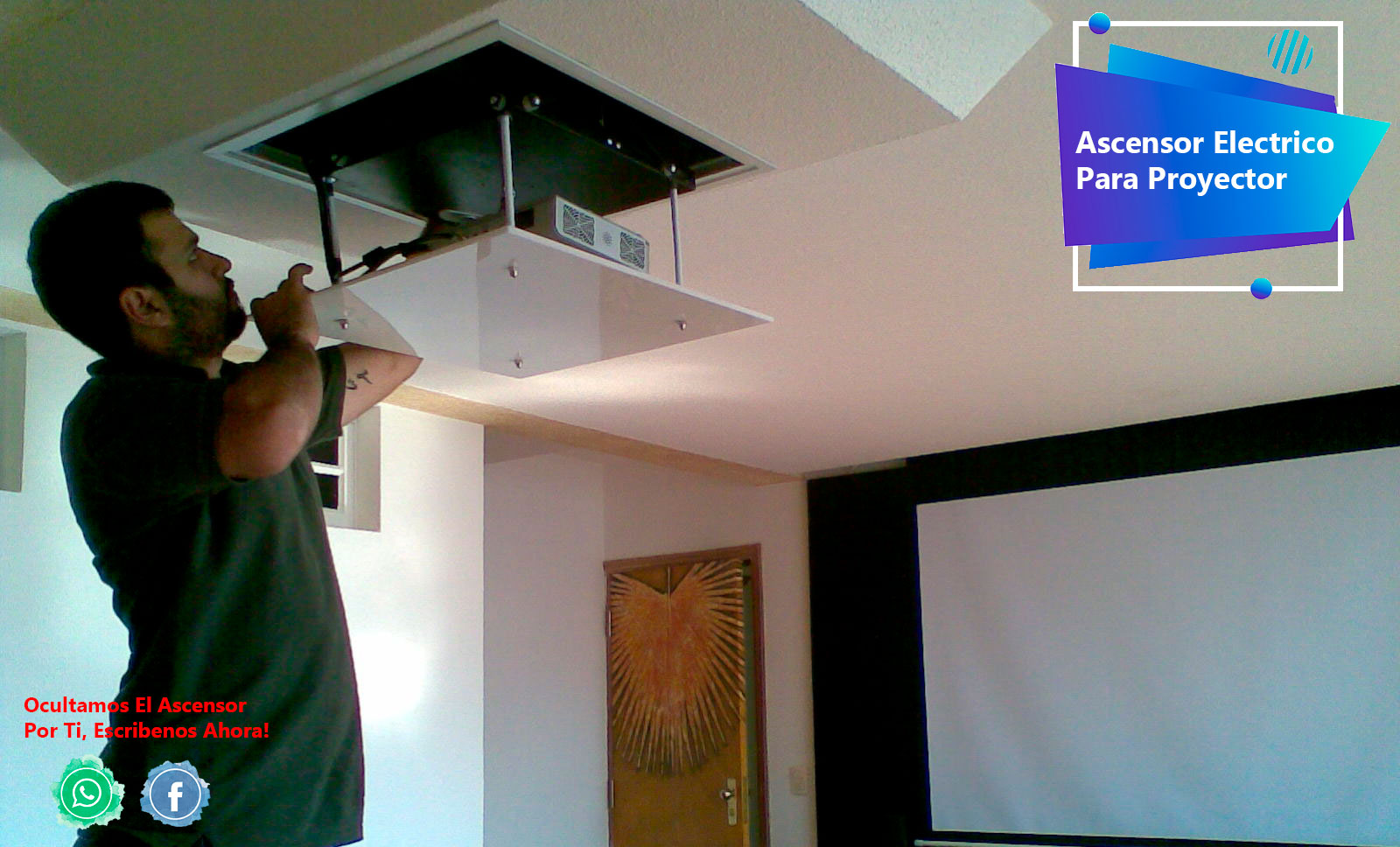 Como ocultar un video beam en el techo