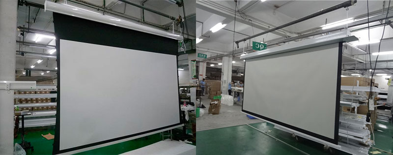 Telon de proyeccion trasera y telon de proyeccion frontal