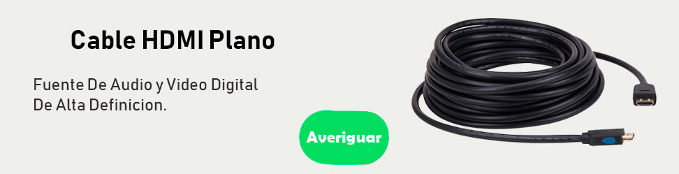 Existen cables Hdmi Redondos enmallados, este es plano para solicitudes especiales