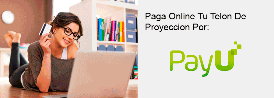 Medios de pago de pantallas y soportes de video beam | Telones colombia