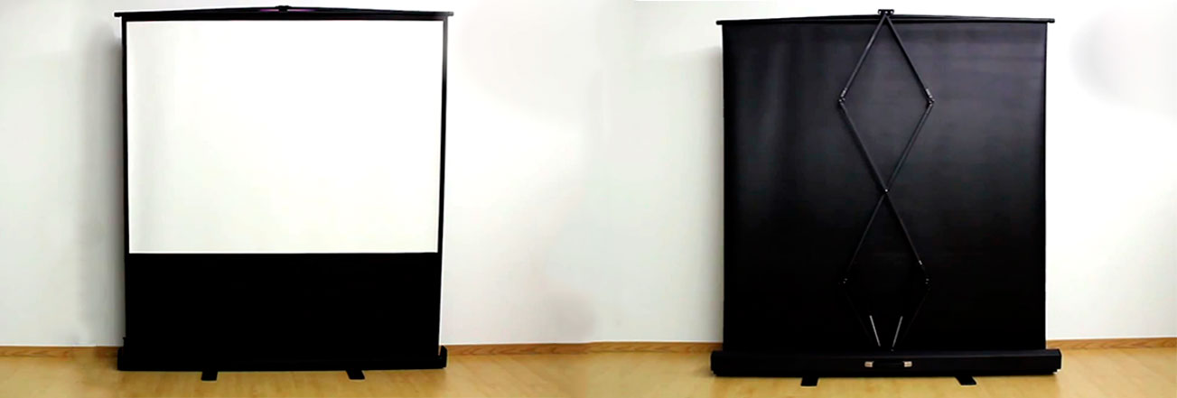 Telones portables para proyección de video beam
