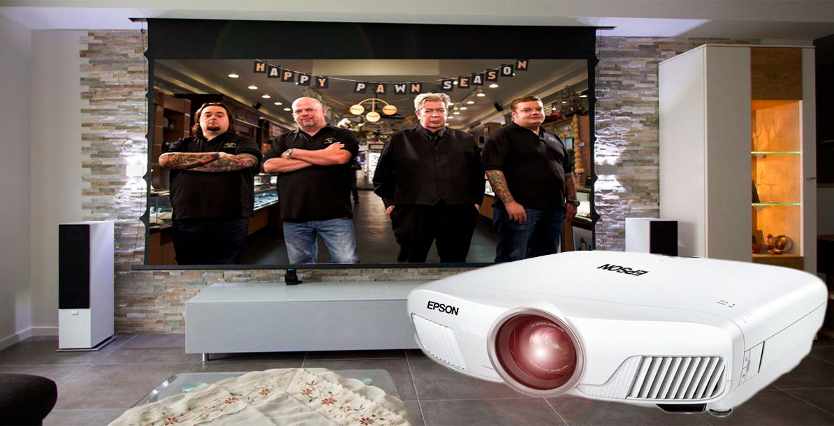 Pantalla de proyección para video beam marca Epson Powerlite