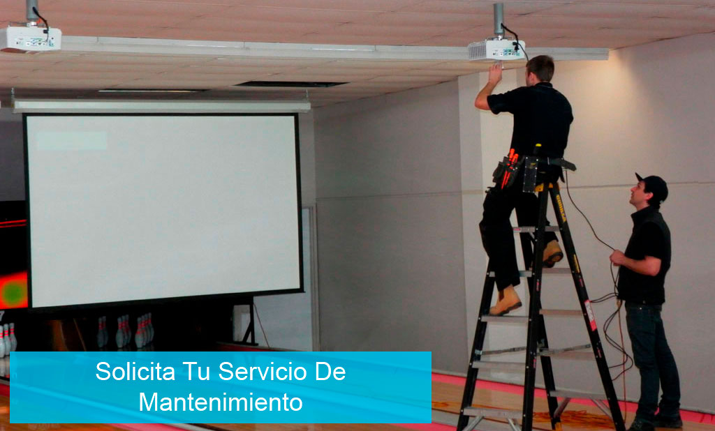 Servicio de mantenimiento de telones de proyeccion
