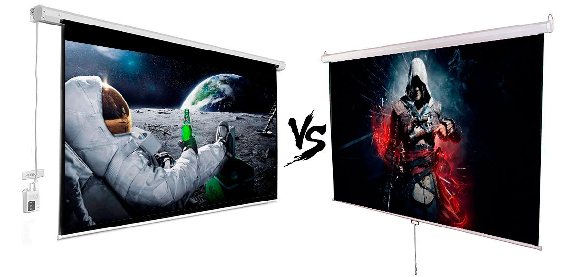 Ventajas de Pantallas Eléctricas y Manuales para Video Proyección
