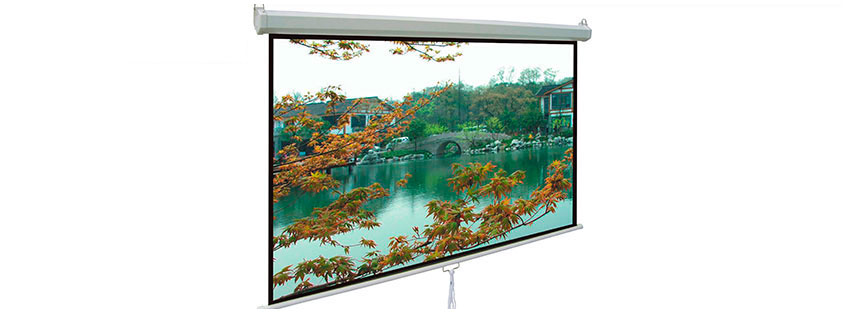 Pantalla manual de 300x226 cms