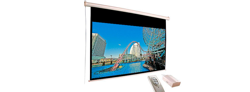 Pantalla eléctrica de video beam de 274 x 210 cms