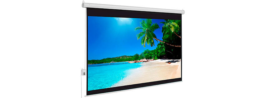 Pantalla eléctrica de video beam de 170 x 128 cms