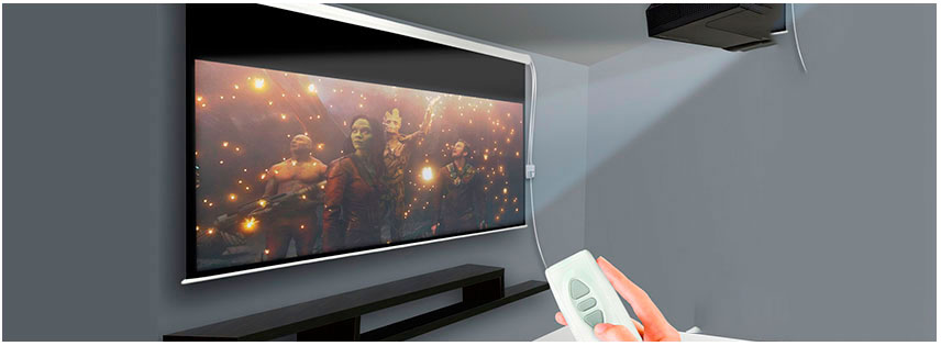 Pantalla electrica para video beam de 800x600 cm