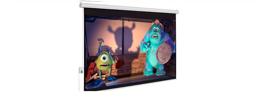 Telón con sistema eléctrico de 180x180 cm