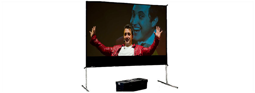 Telón para proyección trasera de 356x267 cm