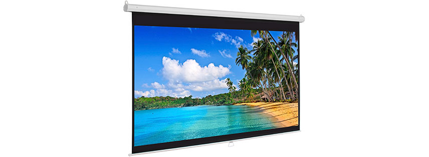 Télon manual para video proyector de 203 x 153 cms