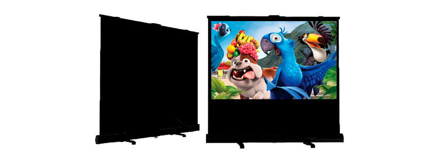 Telón para video beam de piso 240x180 cms