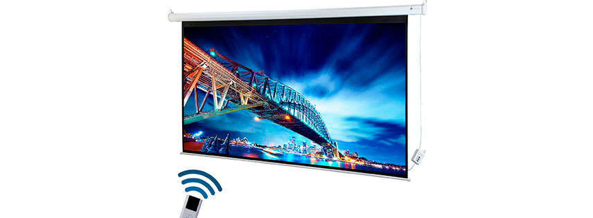 Pantalla para proyección trasera de 244x244 cms