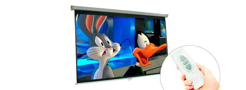 Pantalla de retroproyección de 180 x 153 cm