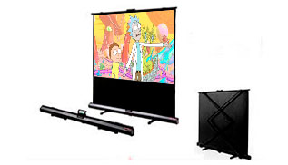 Pantalla portable de piso 200x200 cms