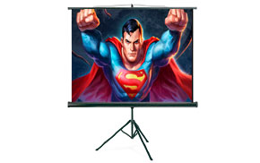 Pantalla con base tripode para video beam de 100 Pulgadas