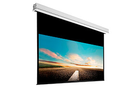 Telón empotrado en techo de 244 x 244 cms