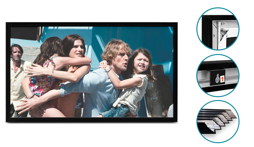 Telón con marco de lujo