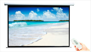 Pantalla eléctrica de video beam de 170 x 128 cms