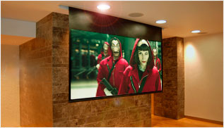 Telón elétrico 305 x 305 cm