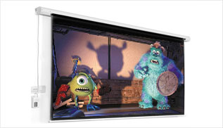 Pantalla con motor para video beam 180 x 180