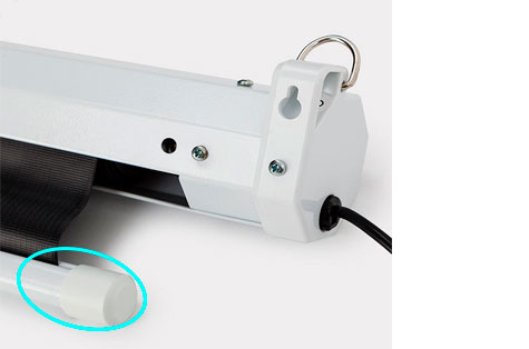 cajetilla de seguridad para tela de proyeccion