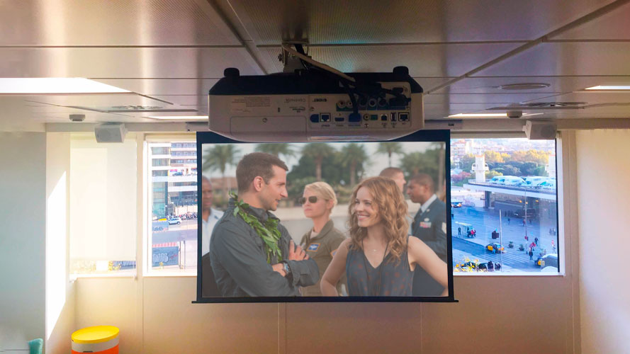 telon electrico 180 x 180 cm