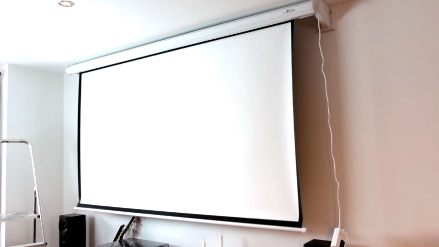 telon electrico 234 x 177 cm pantalla alto contraste 