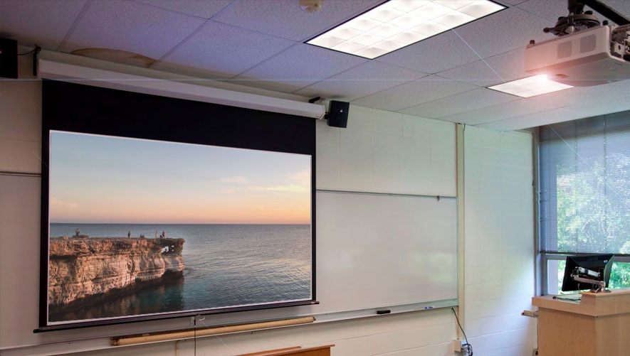 telon electrico 274 x 208 cm