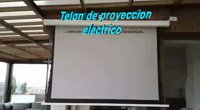 telon electrico 280 x 280 cm