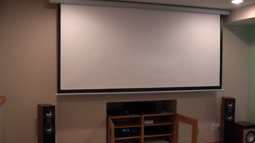 telon electrico 305 x 305 cm