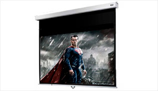 Pantalla manual para video beam de 165 x 122 cms