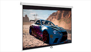 Telón manual para proyector de 203 x 153 cms