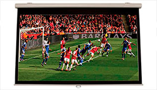 Telón manual para proyección 280x210