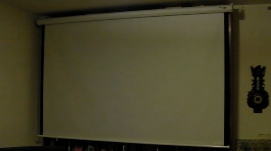 Pantalla de proyeccion manual de 203 x 114