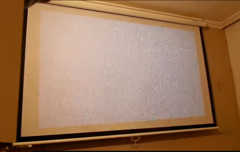 Pantalla de proyeccion manual de 203 x 153