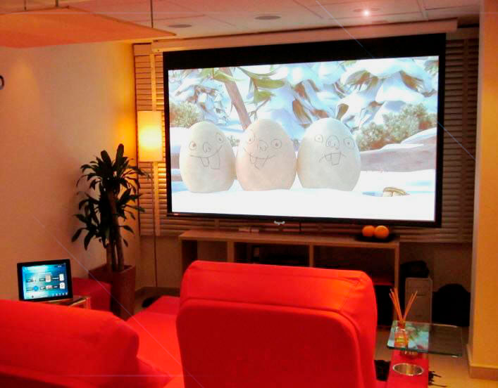 Pantalla de proyeccion manual de 234 x 177