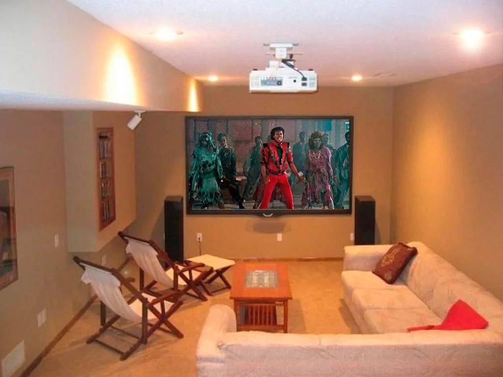 Pantalla de proyeccion manual de 244 x 244