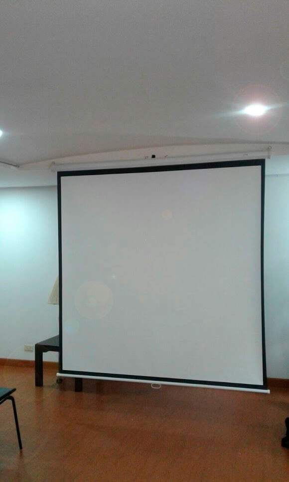 Telon retractil manual de 300 x 226 cm