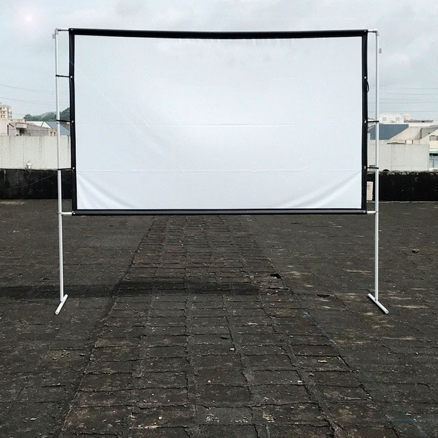 telon translucido de proyeccion con medidas de 480 x 260 cm