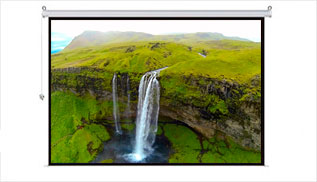 Telón de proyeccion trasera de 180x180 cms