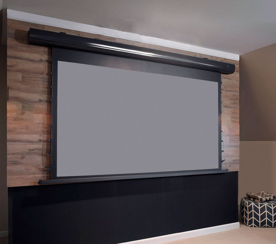 pantalla con tensores para video proyector