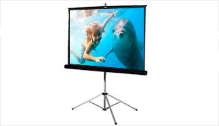 Pantalla con base trípode de 213 x 213 cm