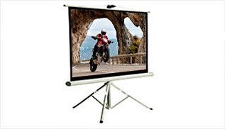 Pantalla con soporte de 244 x 244 cm