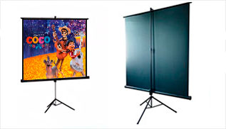 Telón con soporte de 203 x 203 cm