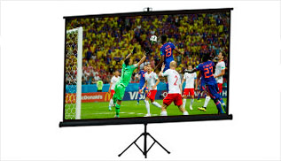 Telón tipo trípode de 234 x 177 cm