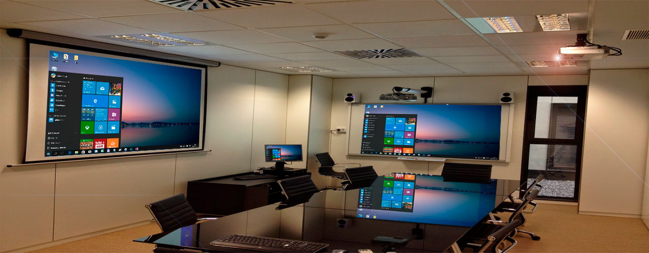 Telones manuales de proyeccion