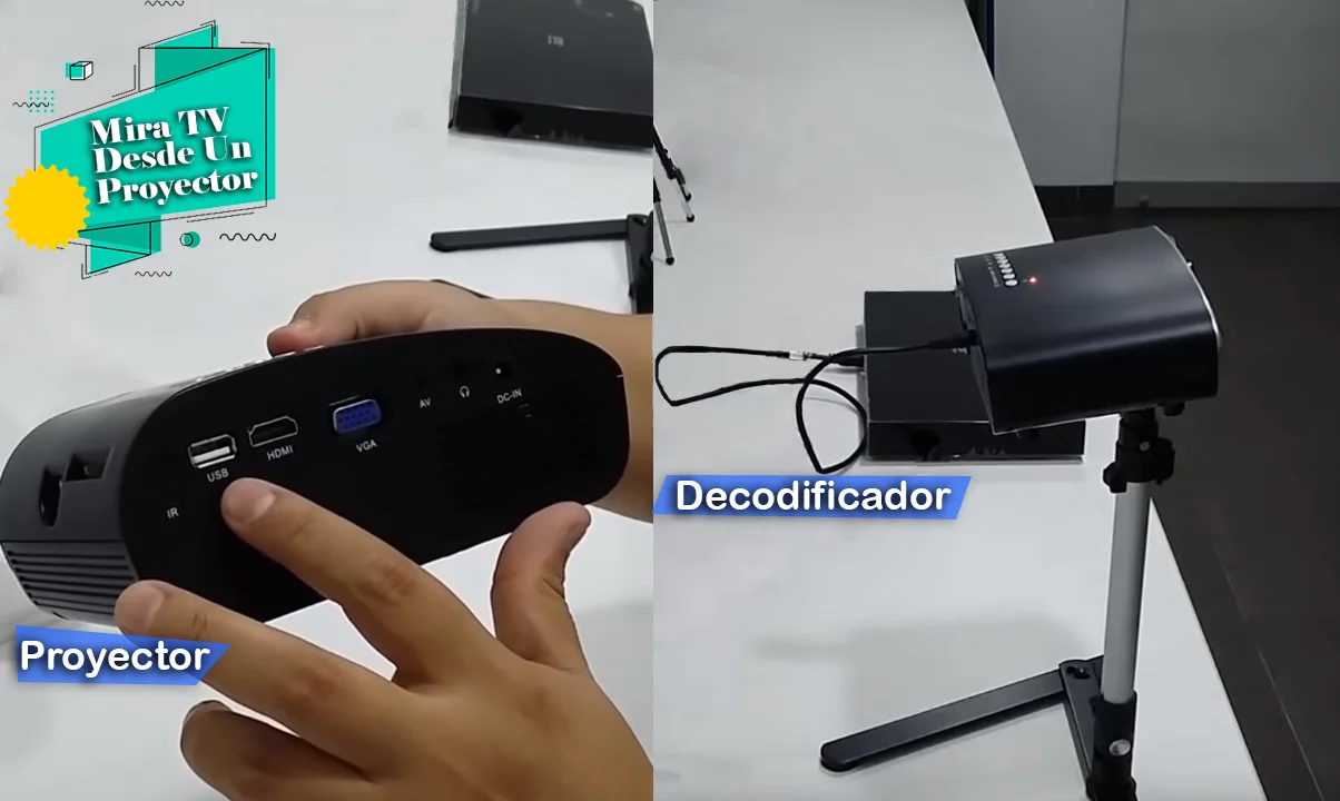 Como conectar proyector para ver tv